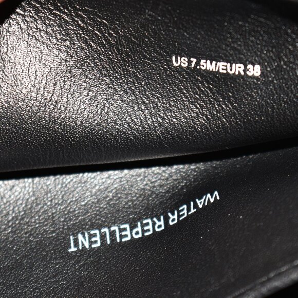 $650 Vince Rune Slouch Knee High Boot LUG RUGGED LEATHER BLACK 7.5 (2) (MF8) - Picture 8 of 8